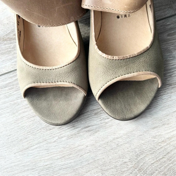 Fly London Sage Green Leather Ankle Strap Sandal Made in Portugal - Picture 6 of 14